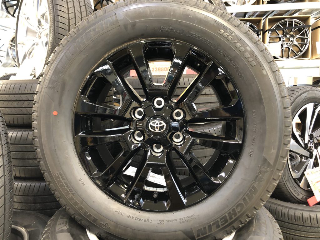 プラドブラックエディション265/60R18純正タイヤホイール\u0026純正ナット