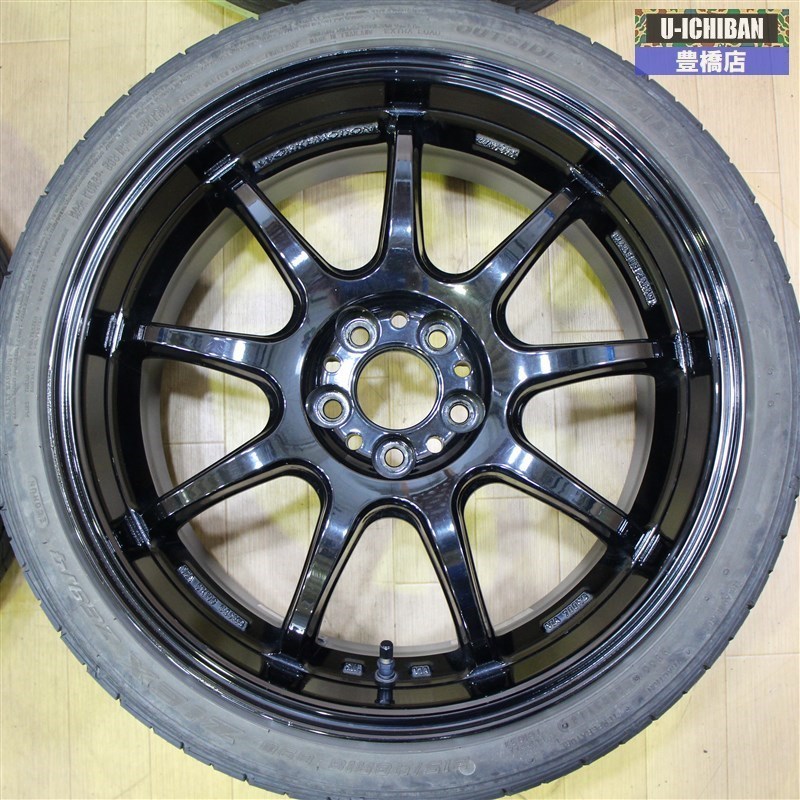 【入荷商品】M5026 86 BRZ プリウス ウイッシュ 等に！深リム 未使用 17インチアルミ＆215/45R17 中古夏タイヤ4本セット☆彡 ラジアルタイヤ