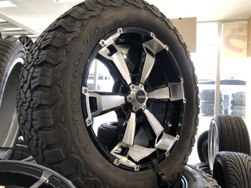 タイヤ　ホイール　4本セット　BF　グッドリッチ A/T KO2 265/65R17　ホワイトレター　マッドクロス　MC-76