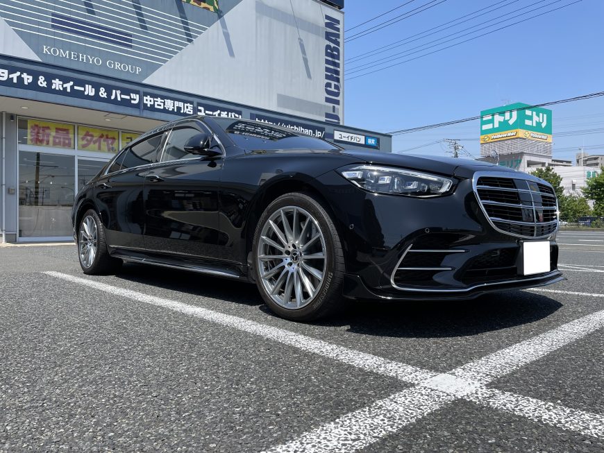 メルセデスベンツ W223 S500にプレミアムなTWS鍛造ホイール！エクス 